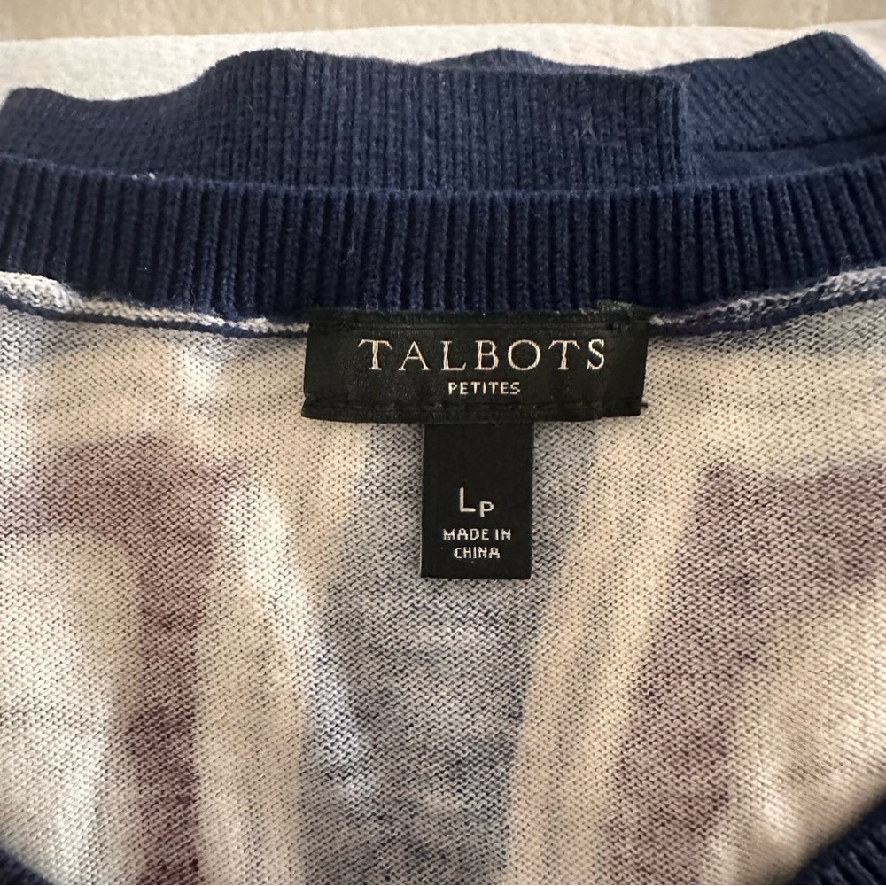 Talbots Multicolor Patterned Women's Cardigan - image 4